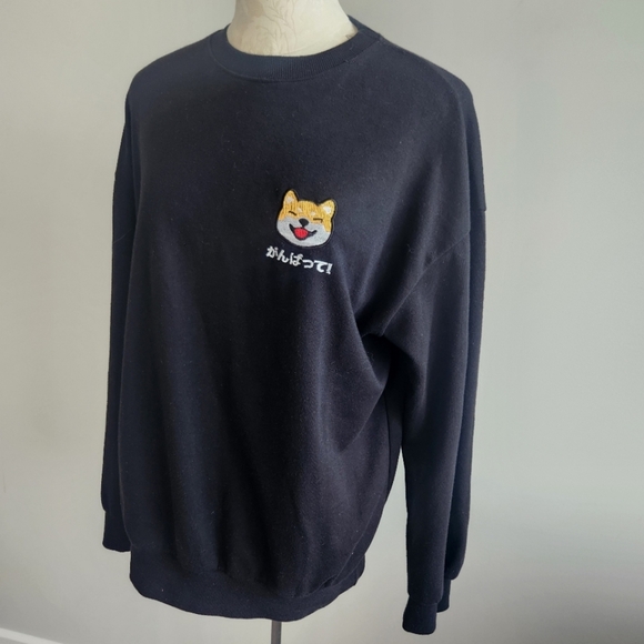 American Apparel Shiba-inu Sweatshirt Size Large - Picture 1 of 10